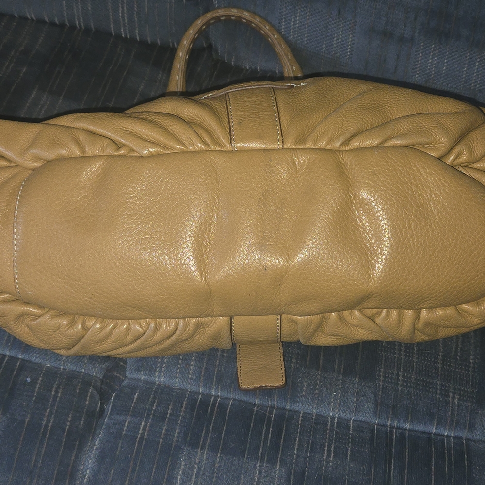 Cole Haan Tan Leather Shoulder Bag - Picture 4 of 8